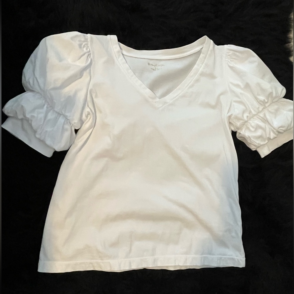 Lilly Pulitzer white Puffy Sleeve X small